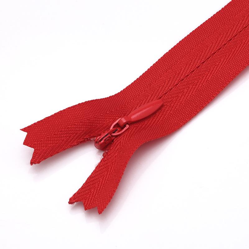 Colored Nylon Invisible Zipper for Home Textiles & Clothing Accessories - #3 Closed-End Design