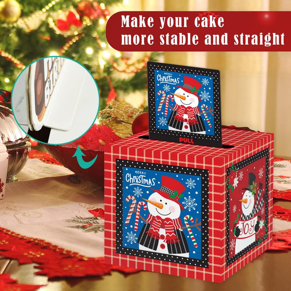 Christmas Santa Claus Cash Gift Box Surprise Money Pulling Box 2026 New Year Xmas Navidad Noel Decorations Money Envelope