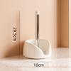 Desktop Rotating Kitchen Tissue Holder with ABS Base 201 Stainless Steel Tube for Paper Towels and Foil Storage