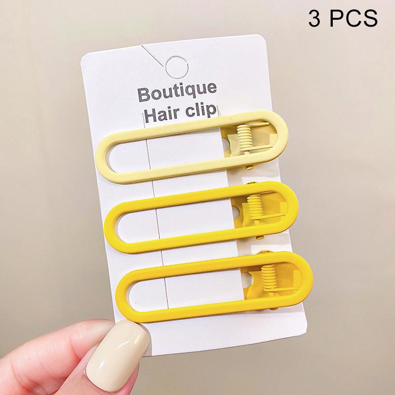 

Металлическая заколка для волос градиентного цвета, 3 шт., боковой зажим, зажим в виде утконоса, яркий цвет, головные уборы