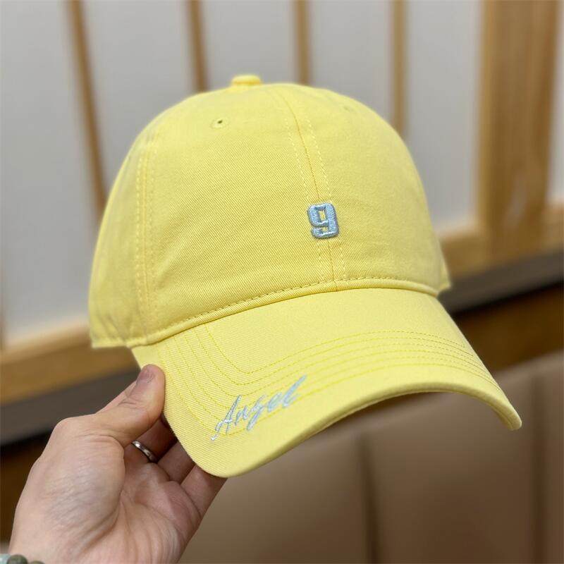 Spring And Summer Embroidery 9 Digital Baseball Hats For Men And Women Simple Casual And Versatile Face Small Sunshade Sunscreen