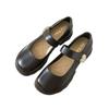 Women's Breathable Summer Low-Cut Leather Shoes, Thick Non-Slip Sole, Versatile Soft Mom Shoes SZ8123