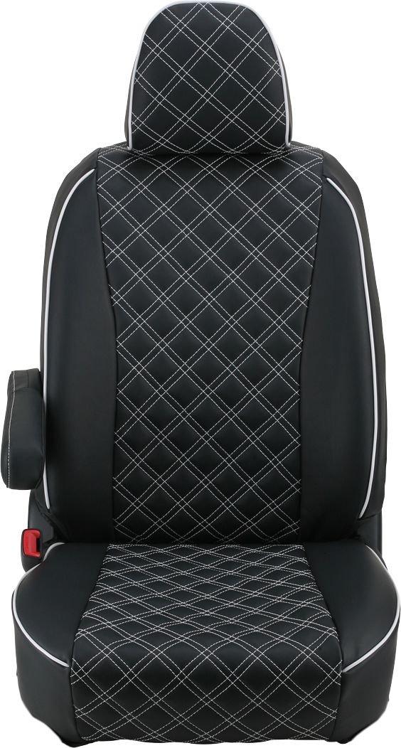 

Clazzio seat cover for Vitz 130 Clazzio black x white series, quilted, stitching, ET-1058 [15ETB1058K]