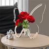 Schmetterling Transparente Acrylvase Tischplatten Blumenhalter