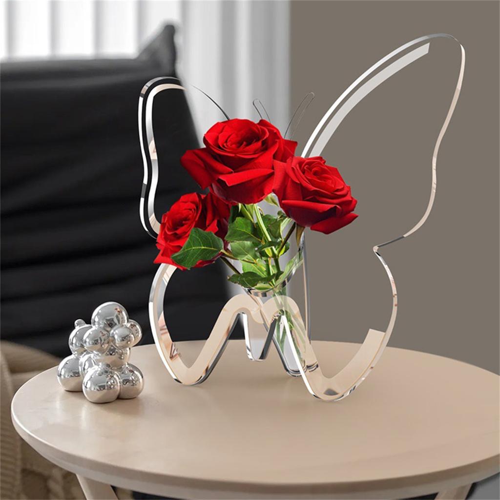 Schmetterling Transparente Acrylvase Tischplatten Blumenhalter