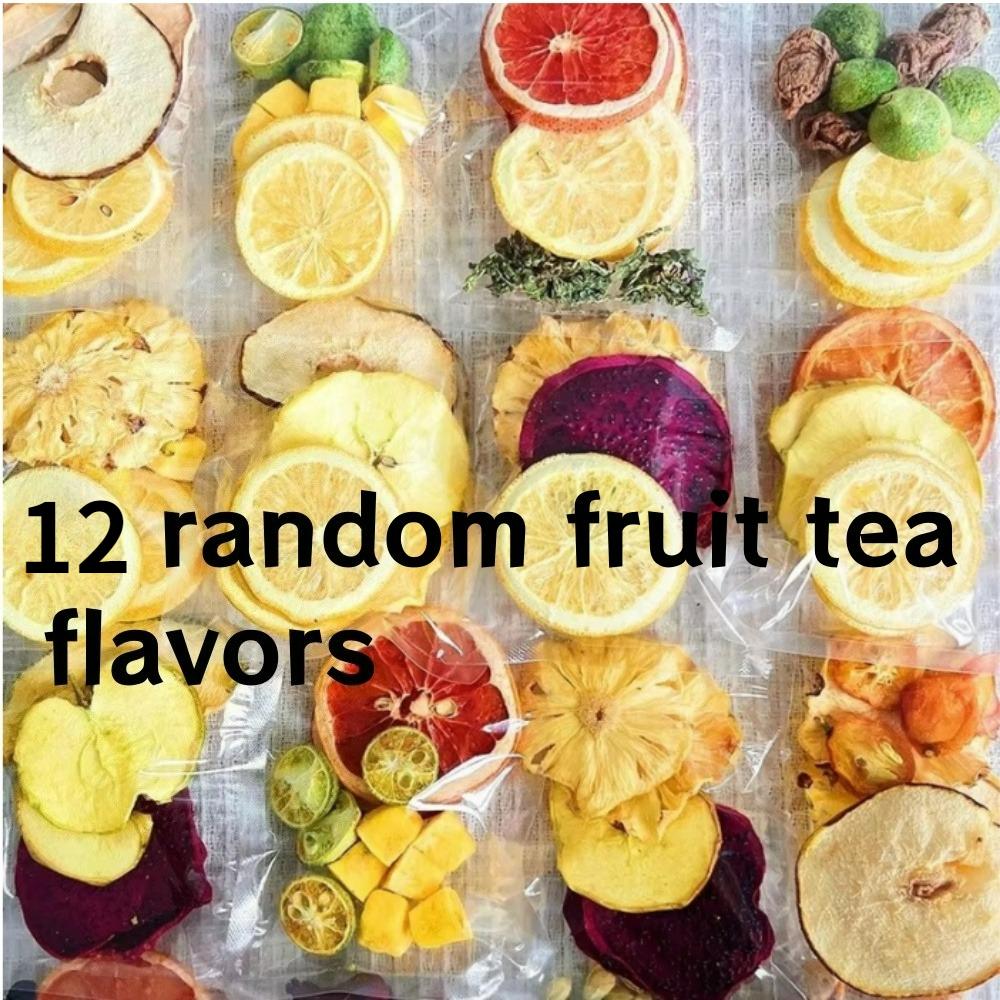 12pcs Kumquat Lemon Passion Fruit Loose Tea Independent Small Packaging Fragrant Freeze-dried Water Soaked Health Tea