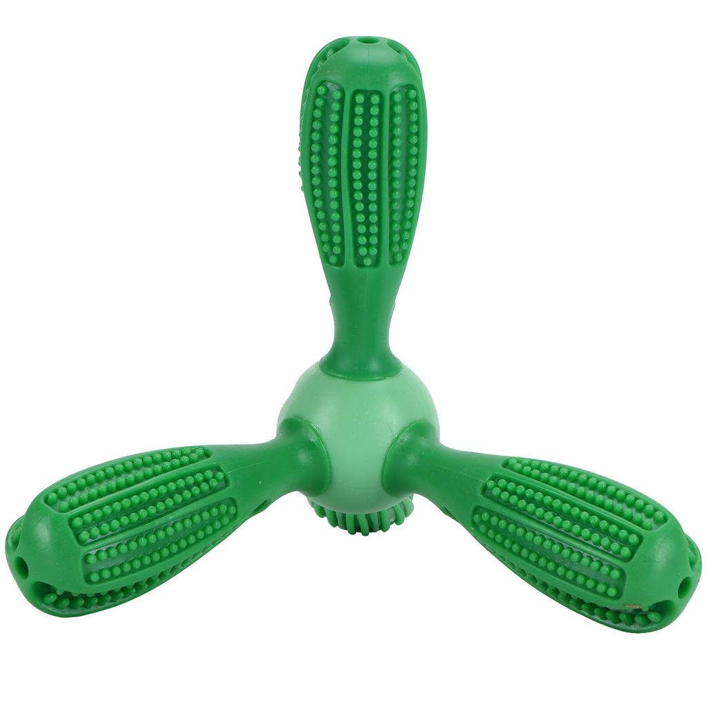 Dog Toothbrush Stick TPR Pet Molar Rod Teeth Cleaning Dental Educational Chew ToyGreen