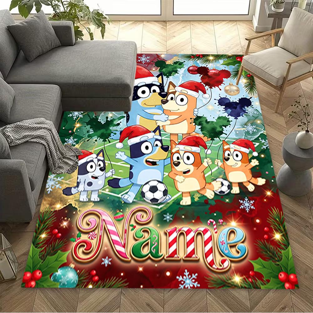 Christmas Friends Celebration Customize Text Floor Mat Design for Living Rooms Foyer Dormitory Entryway Anti-slip Rug Office home decor Spiritual Gift