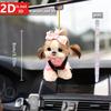 2D Shih Tzu Dog Pendant for Cars and Backpacks. Perfect for Valentine's Day and New Year.