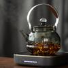 Kung Fu Tea Set Heat Resistant Glass Teapot Steaming and Boiling Dual-use Scald Proof Lifting Beam Tea Pot Glass Kettle