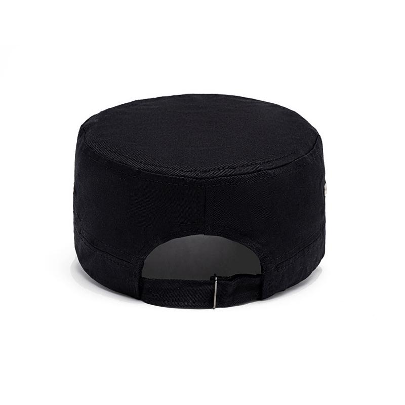 Men's Cotton Cap Solid Color Flat Cap Outdoor Sports Cap Sunscreen Cap