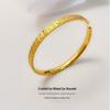 Ancient Sand Gold Wheat Ear 999 24K Open Bracelet for Women
