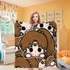 Moon Girl Knee Blanket Throw Winter Microfiber Oversized Baby Lightweight Flannel Fleece Bed Sofa Decoration