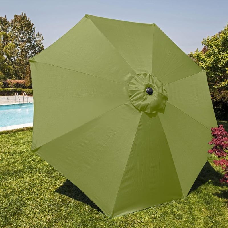 Thick and solid replacement awning for terrace umbrella, 3 m, with 8 whales (umbrella frame not included)