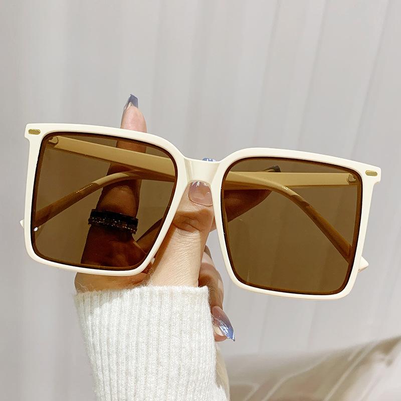 

Шикарные солнцезащитные очки квадратной формы Женские Большая оправа Летняя защита от солнца для улицы StyleF