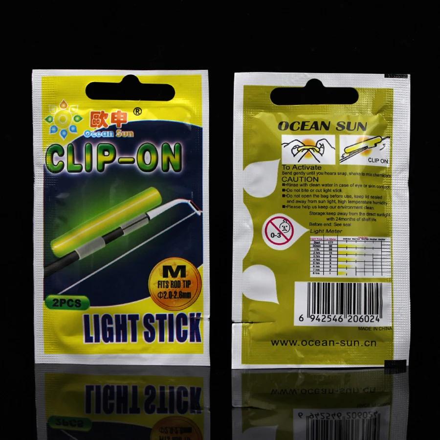100pcs 50Bags Clip-On Fishing Rod Glow Stick Night Fishing Lights Float Stopper Fireflies Luminous Float Bobber Dark Glow Sticks 260319