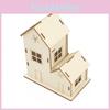 Colorful Light-up Diy Wooden House Educational Stem Toy For Kids Customizable