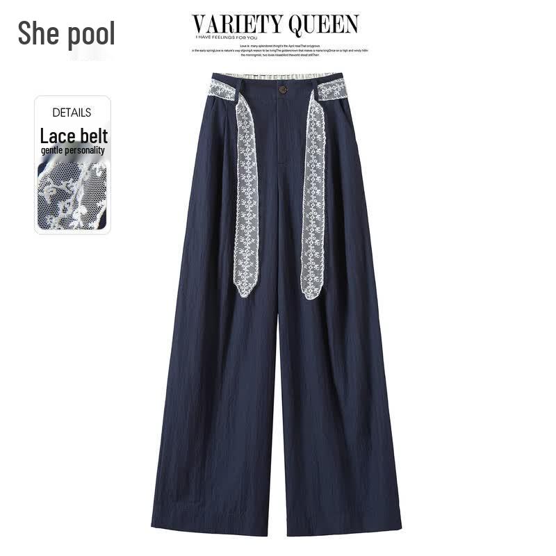 

Women s Elegant Wide-Leg Casual Trousers M