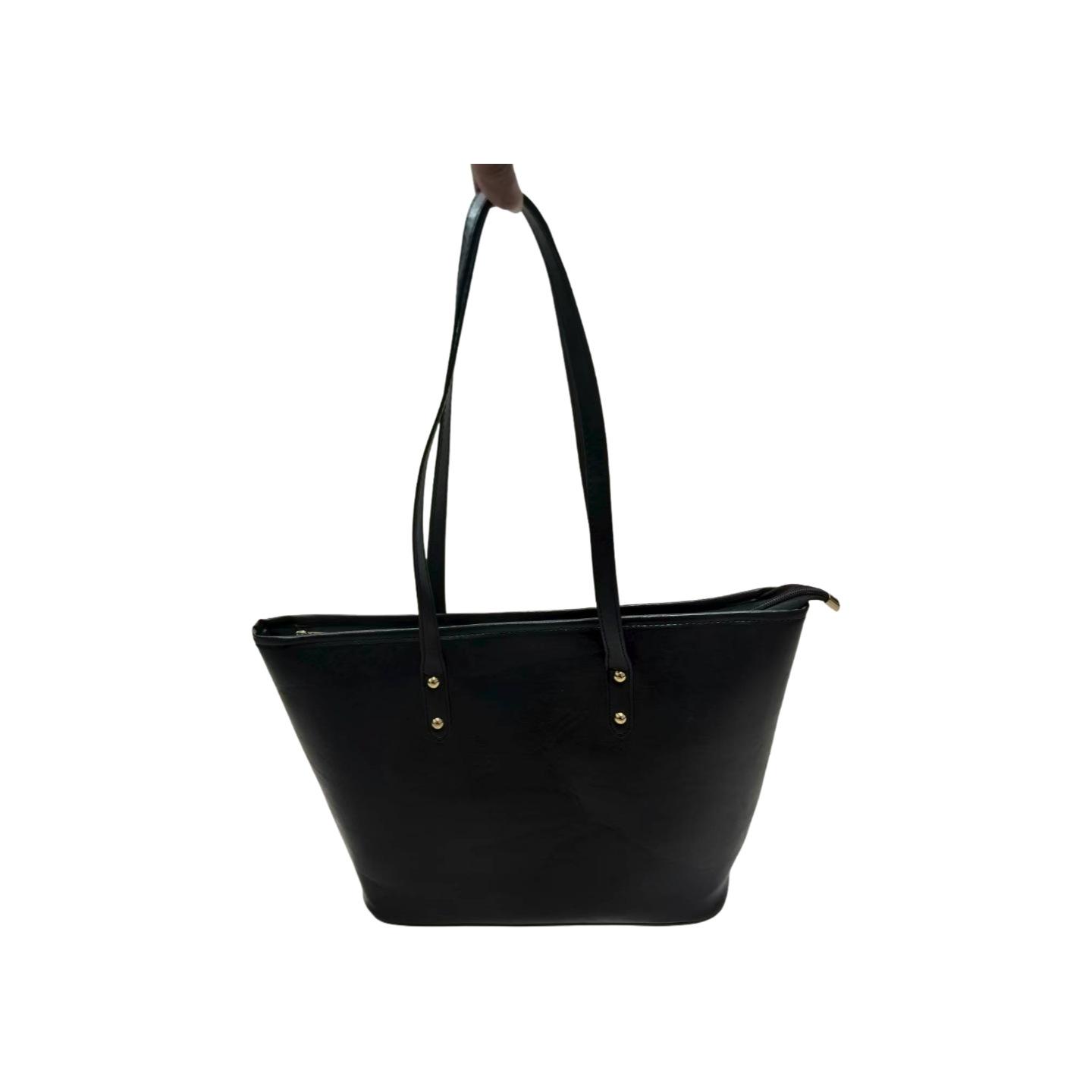 

Повседневная и модная сумка-тоут на одно плечо, для поездок на работу, женская сумка большой вместимости под мышками чёрный