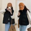 Spring and Autumn New Short Down Cotton Vest Women Wear Loose Outer Vest Jacket