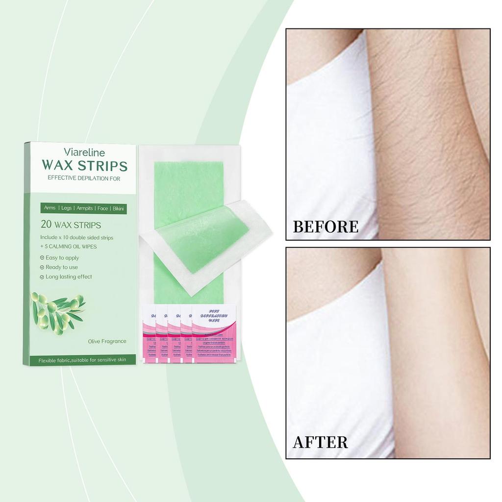 Depilatory Wax Strips For Hair Removal Wax Paper Cold Wax Strips Paper For Face Neck Arm Leg Body Beauty Tools