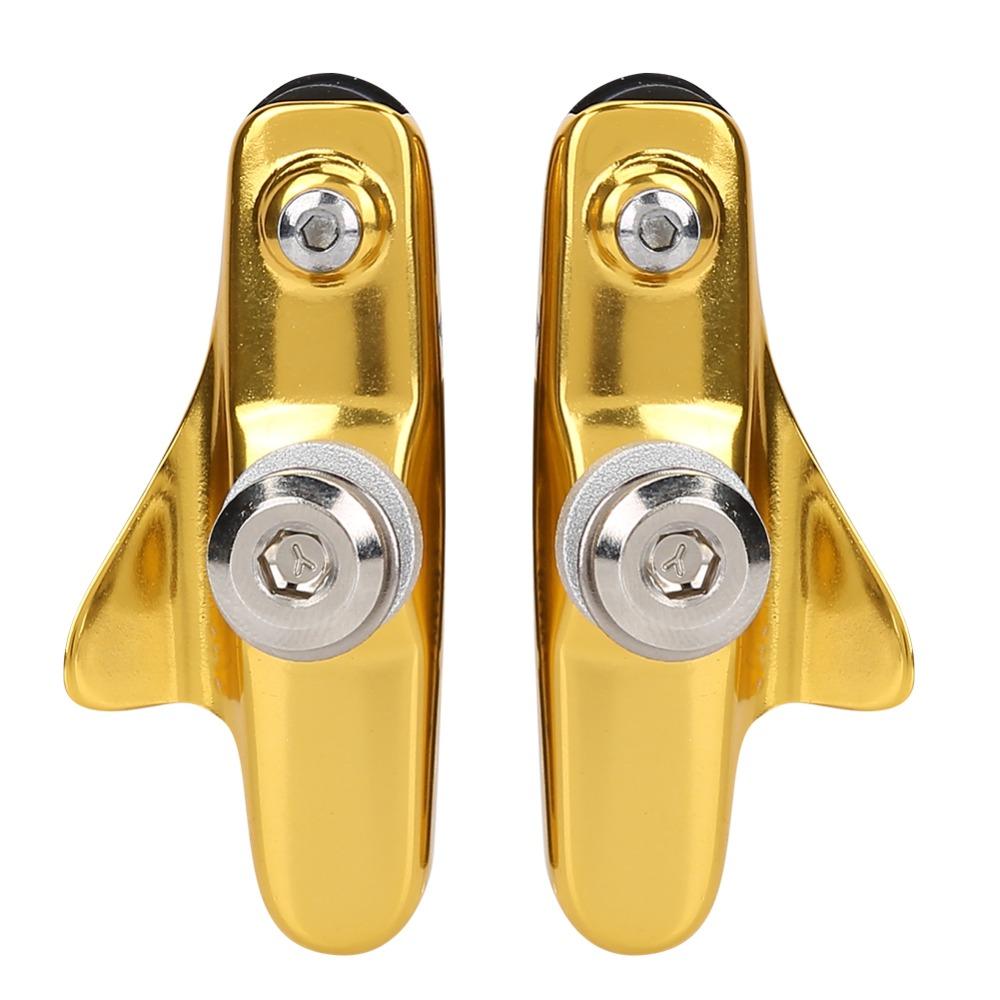 1 Paar Aluminiumlegierung & Gummi Fahrradbremsbeläge Leichtgewicht Rennradbremsbeläge Fahrradzubehör