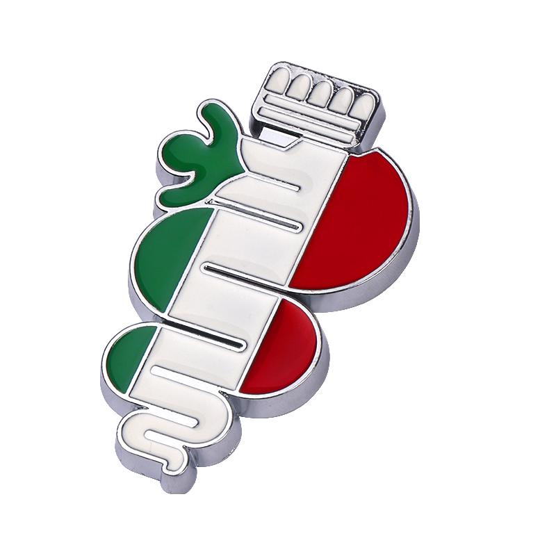 For Alfa Romeo Giulia Stelvio Giulietta 156 159 Mito Tonale Brer 3D Metal Car Trunk Logo Sticker Auto Badge Decals Accessories yu52