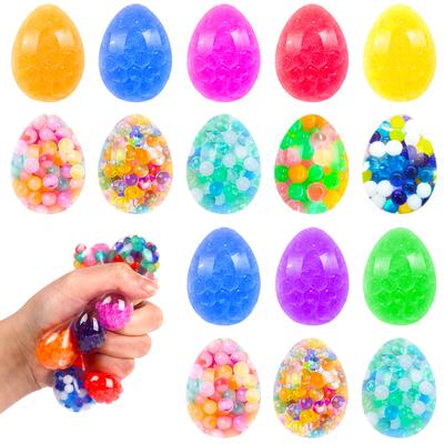 Tpr Ostern Entlüftung Wassertropfen Ei Kneten Musik Weichkleber Erwachsener Quetschball Weintraubenball Dekompressionsspielzeug