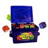 Juego de Dados Familiar con Volcado de Pegatinas Temático Juego de Mesa para 4 Jugadores Juguete Emocionante para Fiestas Juego de Dados Familiar de Ritmo Rápido