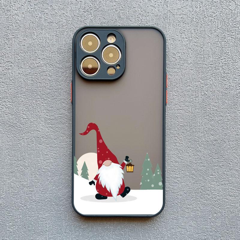 New Year Christmas Santa Claus Phone Case for IPhone 14 13 12 11 Pro Max Mini 15 Pro Max XS XR X 15 14 8 7 Plus Cute Back Covers
