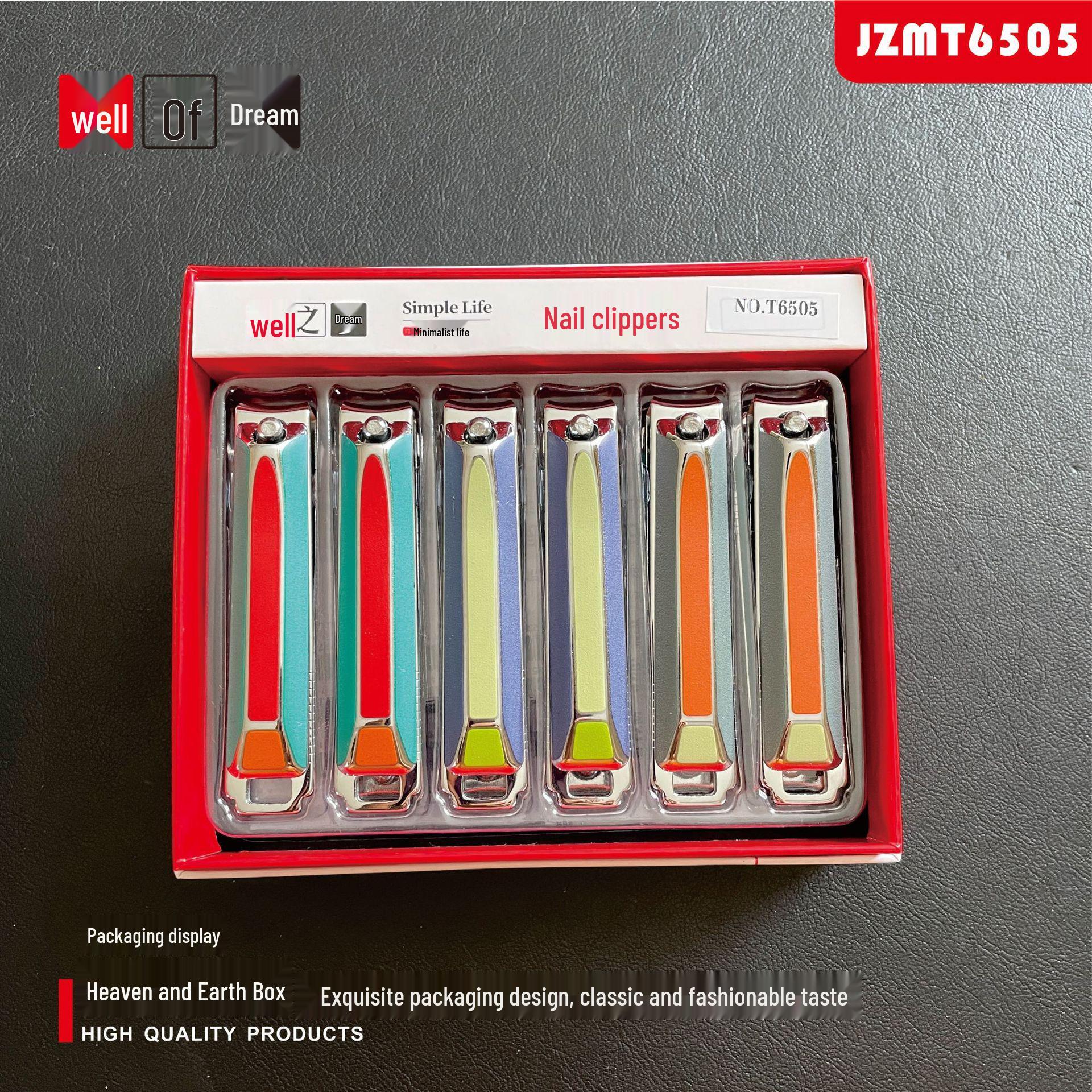 Jingzhi Meng 2025 Stainless Steel Flat Edge Nail Clippers - Portable Manicure Tool for Hard Nails and Foot Care Standard