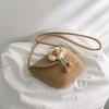 Popular woven bag women's new fashion simple messenger bag casual flower bag trendy shoulder bag