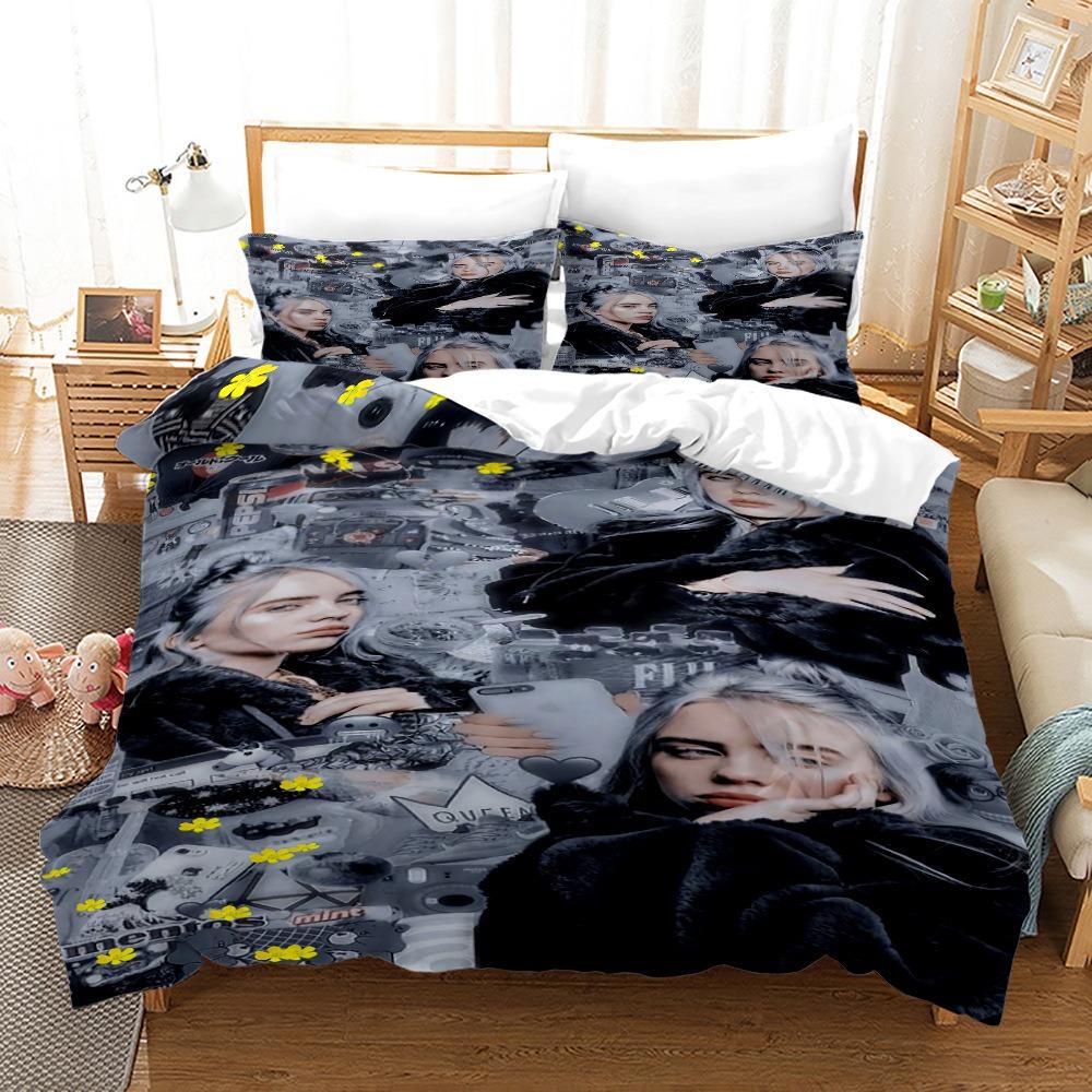 Teens Billie Duvet Cover Set Bedding Set Comforter Cover Machine Washable for Bedroom Decor Children Teens Birthday Gifts