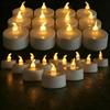 Candles 12/24 Pack Warm Yellow Flameless LED Tea Lights Battery Operated 200+Hours For Aniversary Wedding Home Table Decoration