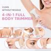 4-in-1 Women's Hair Remover and Electric Trimmer for Bikini, Pubic, and Nose Hair