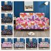 Elastic Sofa Cover Color Butterfly All-Inclusive Three-Seat Sofa Cover Living Room Dust Cover