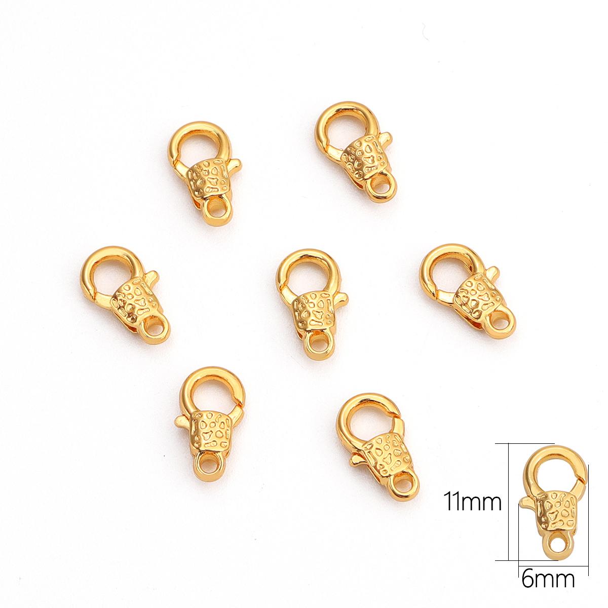 

1/5 шт., застежки-омары из сплава для DIY, ожерелья, браслета, аксессуары для изготовления ювелирных изделий, принадлежности ручной работы 11x6mm 5pcs