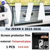 For ZEEKR X 2023-2026 Car Interior GPS Navigation Matte Anti-glare Protective Film LCD Screen Tempered Glass Film Accessories