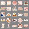 50 Boho Style Inspirational English Personalized Text Guka Hand Account Decorative Suitcase Stickers