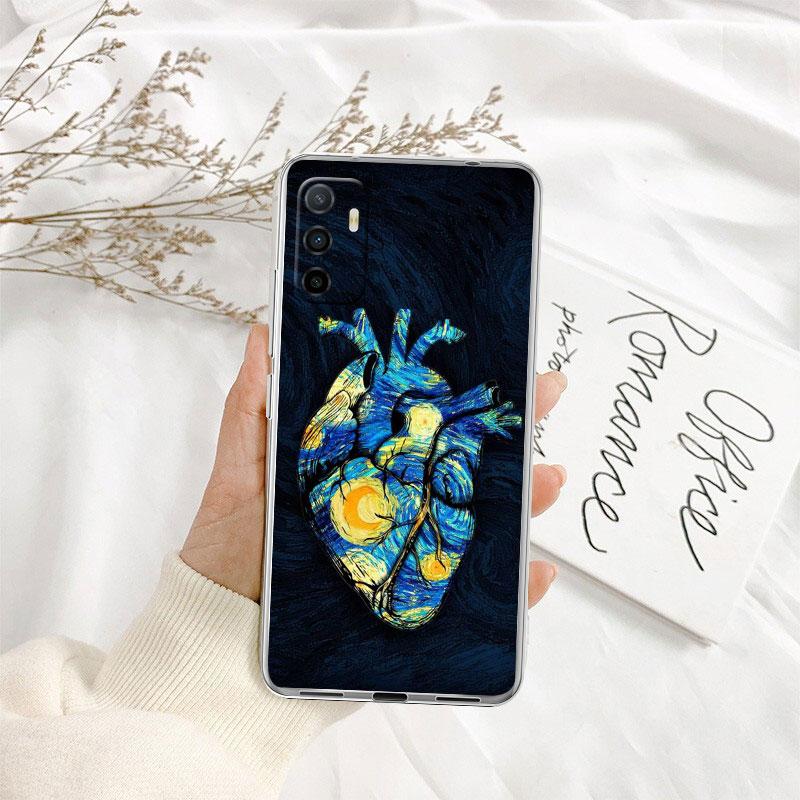Calm Heart Art Transparent Phone Case for Motorola Moto G40 G04 G05 One Ace Action  Fusion + Plus Hyper Macro Vision Zoom