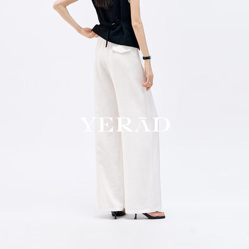YERAD Women s Lyocell Linen Blend Straight-Leg Pants M