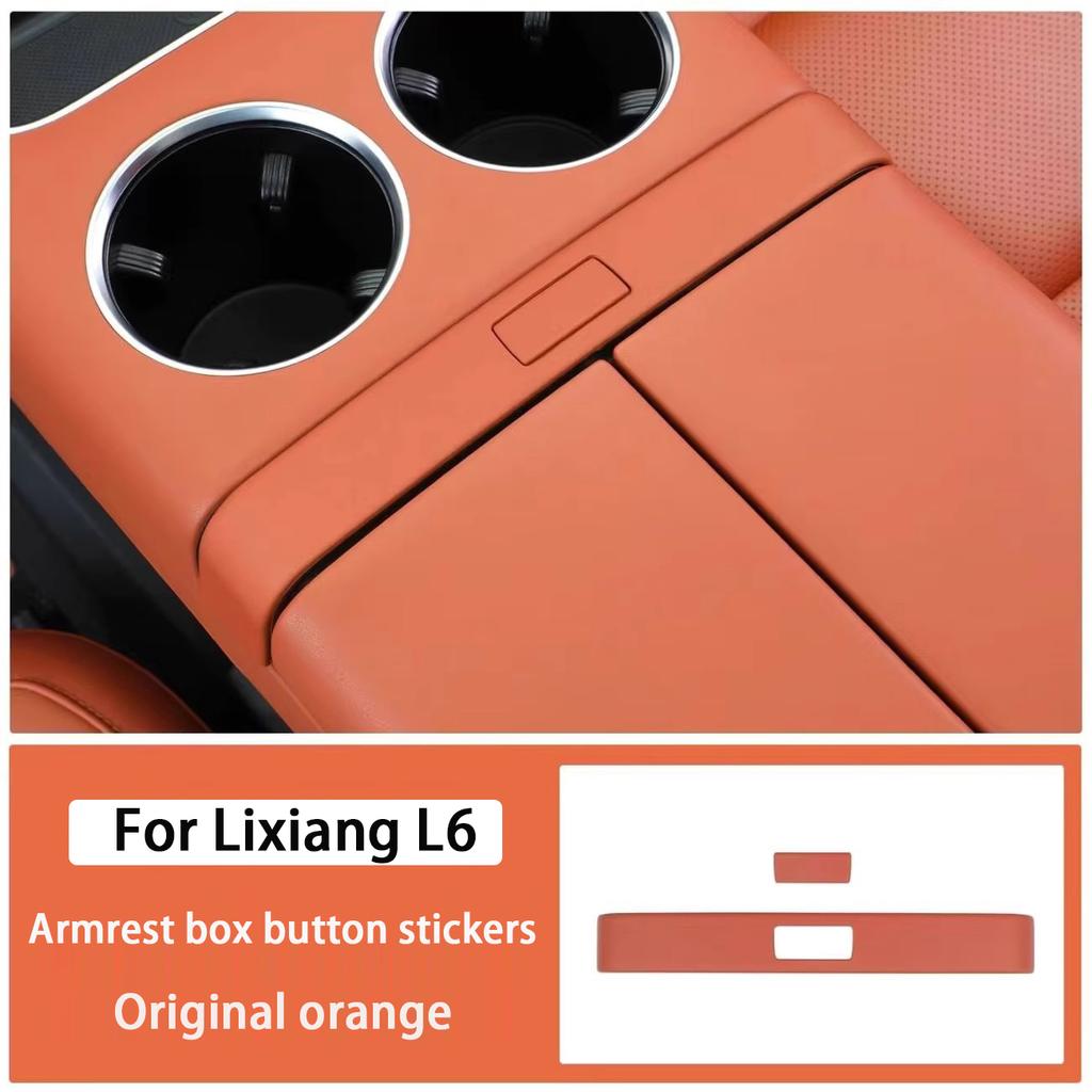 For Li Lixiang L6 L7 L8 L9 Car Center Console Armrest Box Decorative Sticker Switch Button Sticker Interior Modification