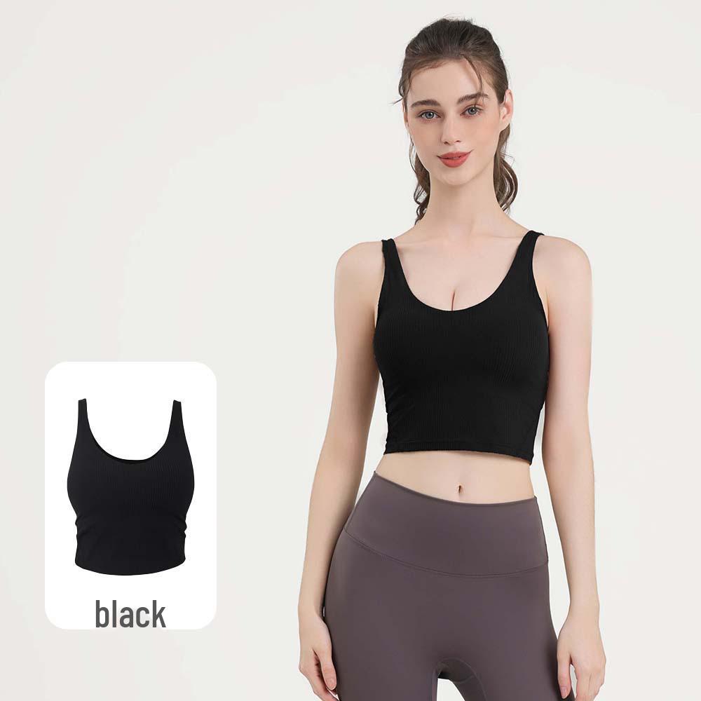 

Women s Summer U-Neck Sports Fitness Vest with Detachable Bra XXL (Size 10)