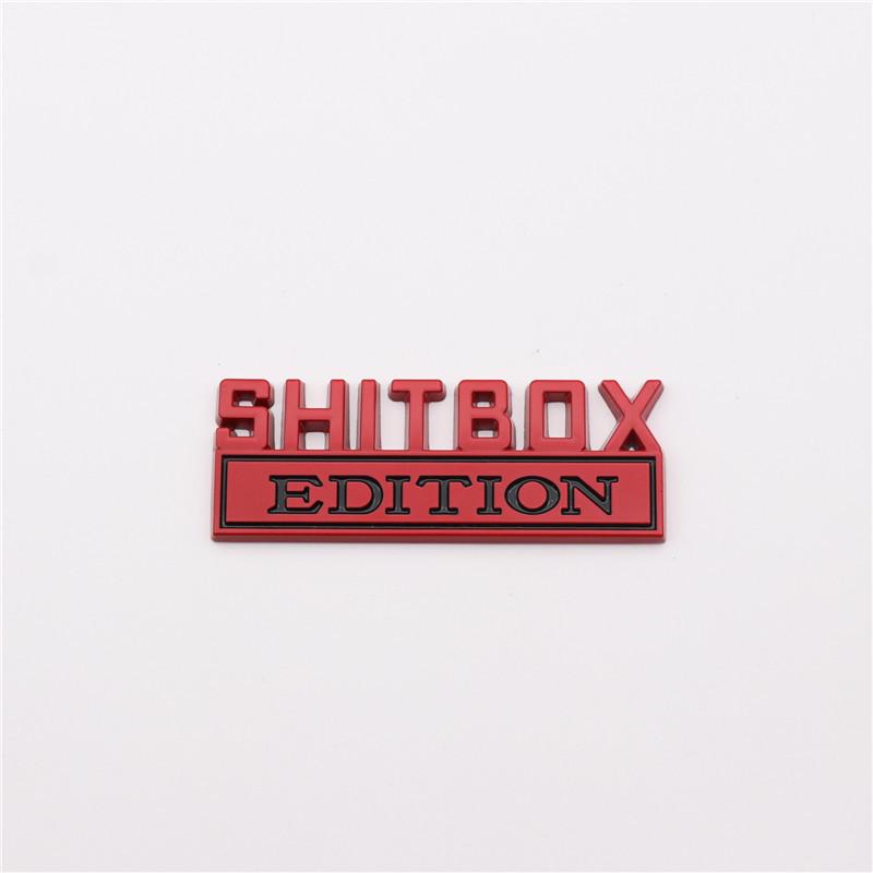 Zinc Alloy Car Modification Edition Rear Sticker