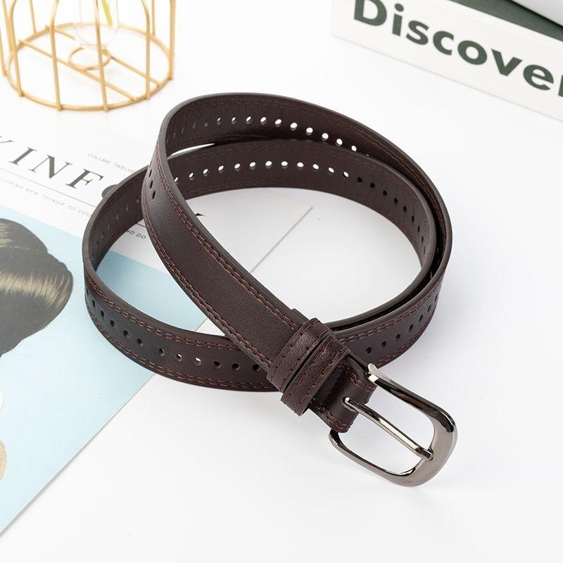 Elegant Black Pu Belt For Women Chic And Versatile For Dresses And Jeans