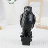 Retro Hawk Desk Ornament Resin Crafts Animal Sculpture Black Eagle Statue  Home Office Garden Decor