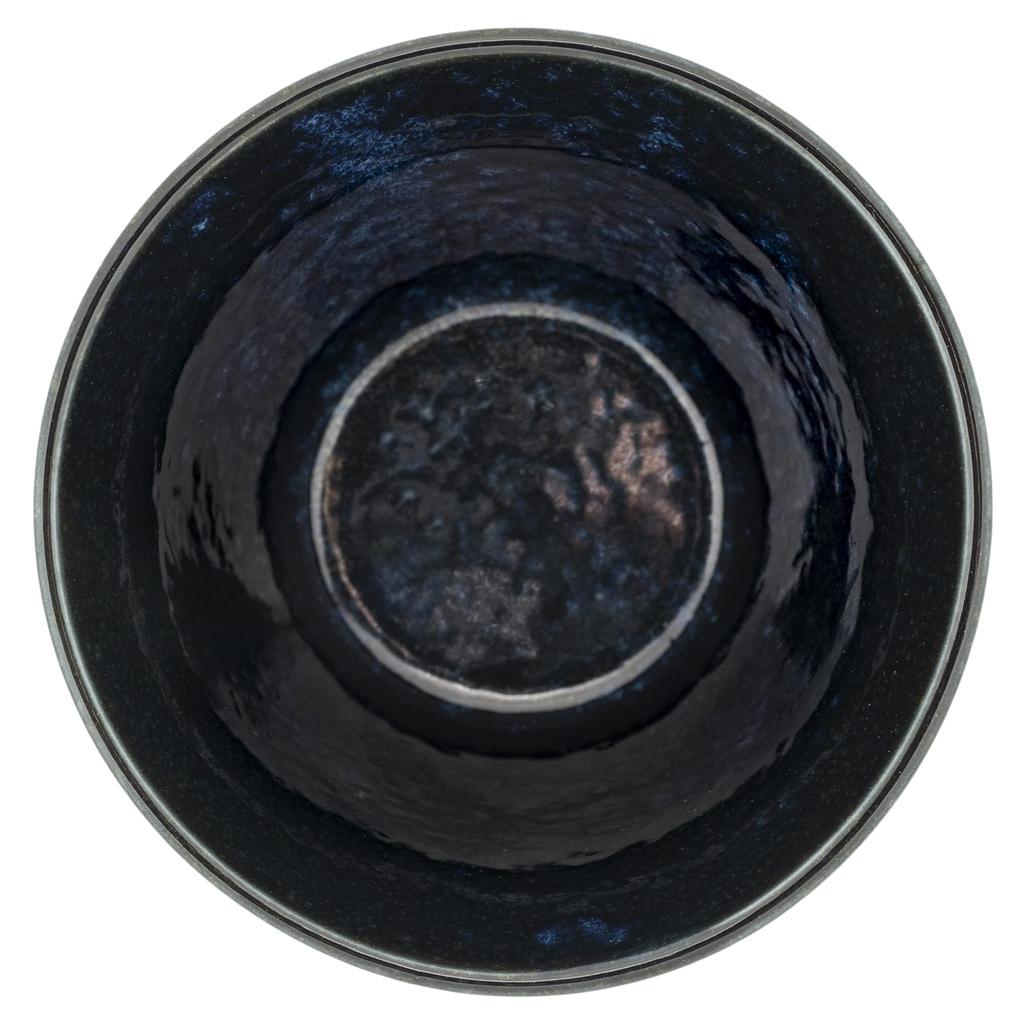Mino ware sake approximately 7cm in microwave and dishwasher navy made in cup, diameter, safe, kiln-fired finish, blue, Japan, 133-62056