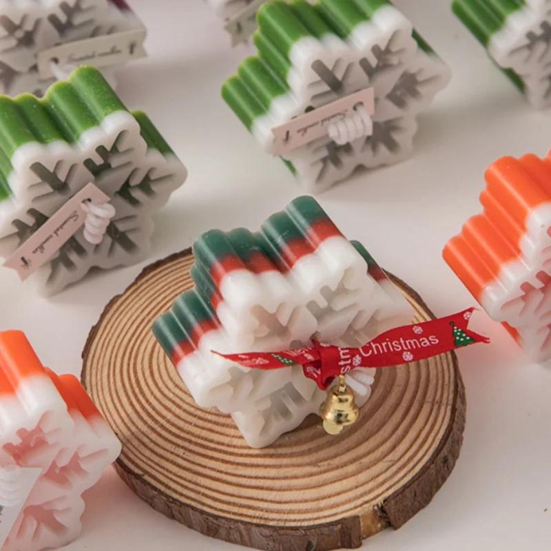 Christmas Snowflake Aromatherapy Candle Accessories Hand-Made Romantic Atmosphere Creative Home Decorations With Gifts Ornaments