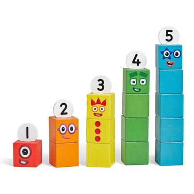 Numberblocks Wooden Blocks 1-5 Number Play Building Blocks Educational Toy 96931 Authentic