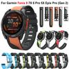 26MM 22MM Sport Wristband For Garmin Fenix 7 7X 5 5X Plus 6 6X Pro/935 945/Tactix/Enduro 3 QuickFit Silicone Watch Strap Fenix 8